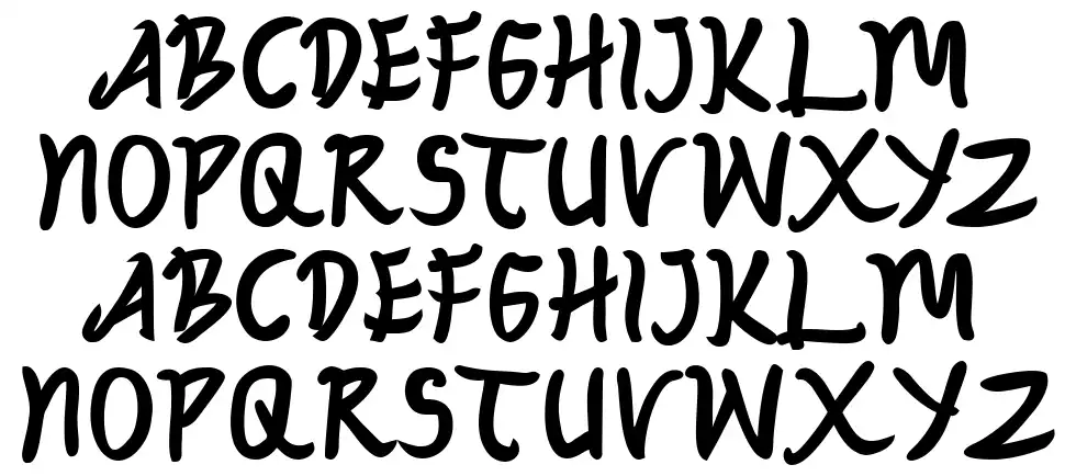 Zojihunfont specimens