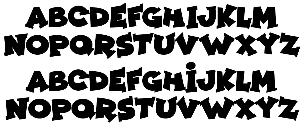Zombie Nightfont specimens