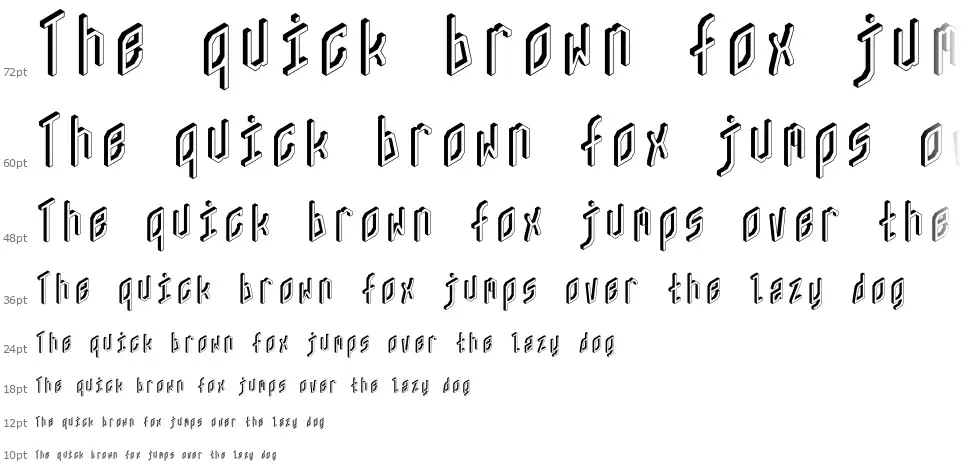 ZX80font waterfall