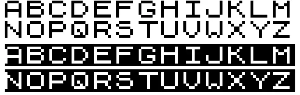 ZX81+Spectrumfont specimens