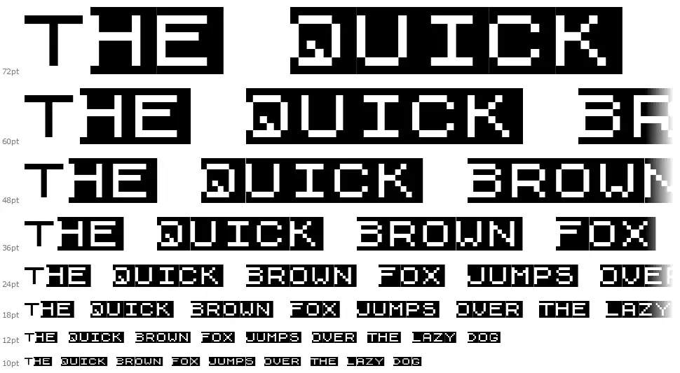 ZX81+Spectrumfont waterfall